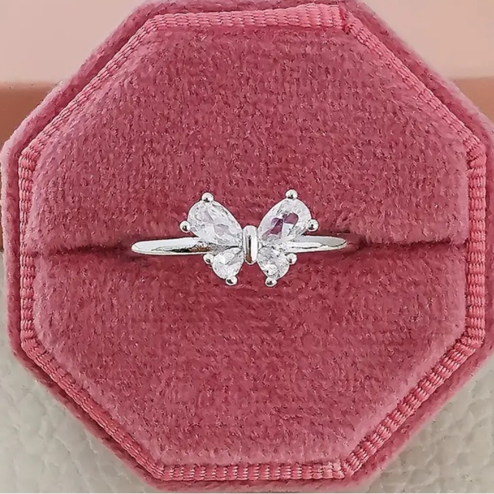 Silver Butterfly Ring